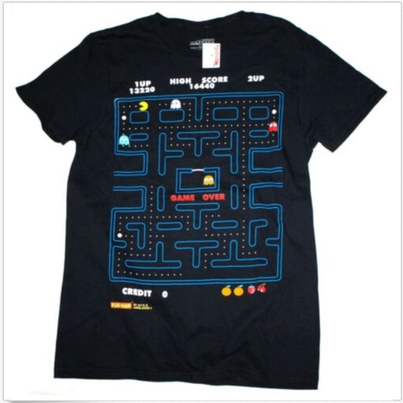Pac-Man Other - Pac-man Short Sleeve Graphic T-Shirt Size Small